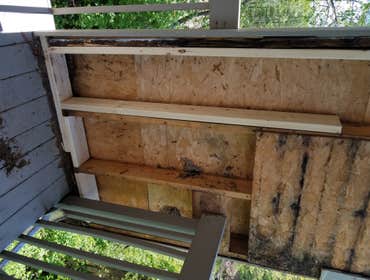 SIDING AND WALL REPAIR BEFORE