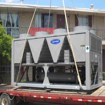 los angeles department of water & power replacing 120 ton chiller water system in main office