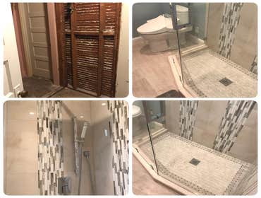 Before/After Walk In Shower