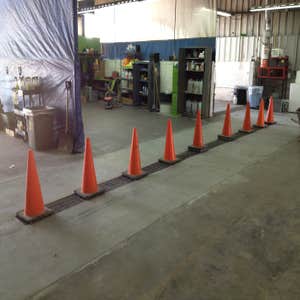 Sloped floor drain