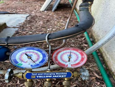 AC Repair and Pressure Test by All Star Plumbing, Heating and Air Conditioning #9 Spring is here and so are AC tuneups! Is your system low on refrigera