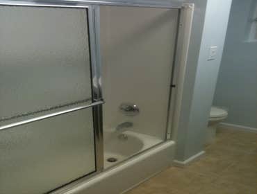 Penn Hills Bathroom Project We just did a basic over haul of an old bathroom that was in major need of some TLC
Complete gut down to the studs all new