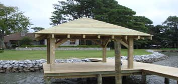 Gazebo on the water