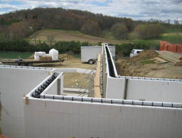 Photos from ICF Installation Associates, LLC The following pictures are taken at various jobs we have done. The first ones are of the basement of an A
