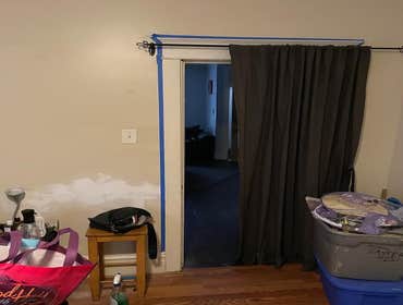Photos by Howze’s Painting Plus LLC #3 Living Room Repainted tan walls and white trim