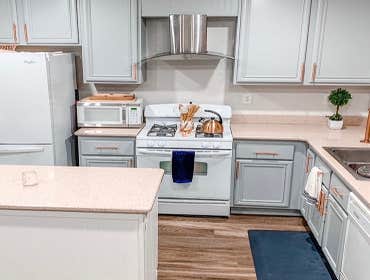 *AFTER* kitchen cabinet refinish