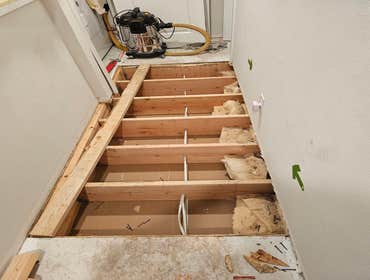 Floor Framing repairs/ Floor squeaks removal/ Floor joist repairs