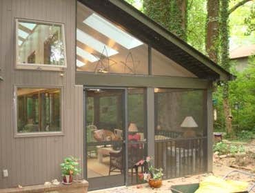 Photos by Koval Construction Inc #4 REMOVED SMALL SUNPORCH, ADDED NEW LARGER SUNPORCH/3 SEASON ROOM WITH SKYLIGHTS