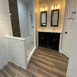 Photos by JPM Construction LLC & Handyman Services #2 Full Bathroom Remodeling; Involve Construction, Demolition, Carpentry, Electrical, plumbing,...