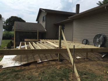 Deck 10 by24 deck with roof