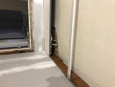 Ceiling repair- before