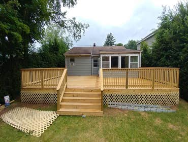 Photos by Pascal's Handyman Services, Design by Pal #9 build a new, much bigger deck