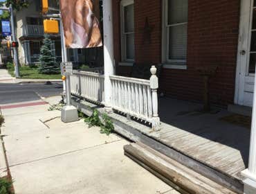 Porch Before construction