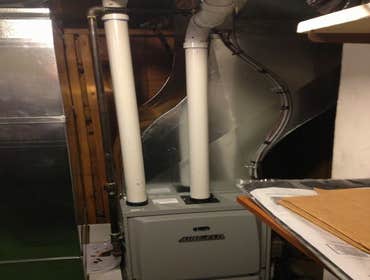 Photo(s) from Airco Heating And Cooling Inc This is an electric boiler system that was piped on a piece of plywood then brought to a remote cabin and i