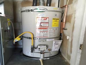 Water Heater Low Boy Install