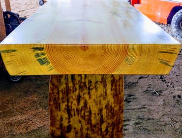 Ponderosa Pine Buffet Table