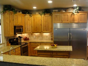 Custom Cabinets and Granite