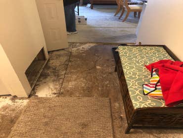 Before new flooring