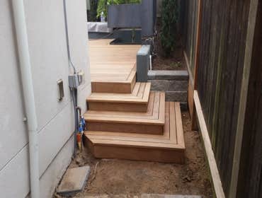 5/4x4 ipe cascading steps