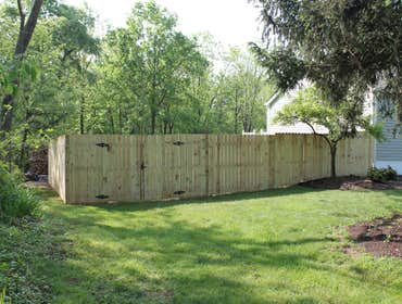 Large Dog-Ear Fence Installation