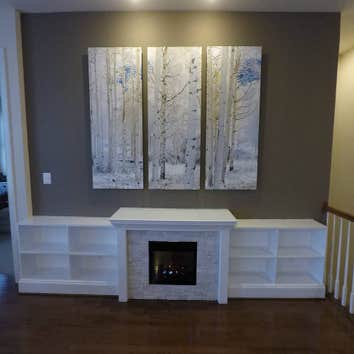 Custom Built ins, Fireplace