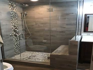 Photos by Pisciotta Construction LLC #2 Steam shower with 5 heads. Complete bathroom remodel