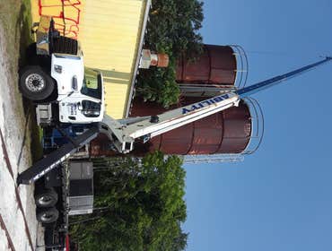 Removal of Silos Disassembled and removed 2 Steel Silos over 50 feet in height