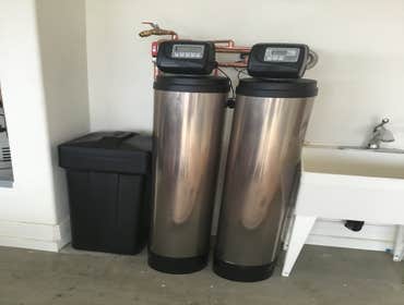 Whole House water softener and carbon filter installation