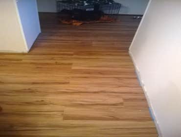 whole house remodel Kitchen remodel, resurfaced cabinets, tile backsplash, new vinyl plank flooring (click together), new custom toe kicks, transition 