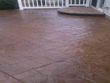Fundaro Concrete & Tile, LLC Project 1 Before & After Recolored Concrete