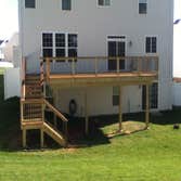 Trex deck with metal balusters