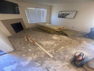 90th st condo Leak restoration turned into a remodel. We restored the kitchen after a leak and remodeled the bathrooms as well as lvp throughout.