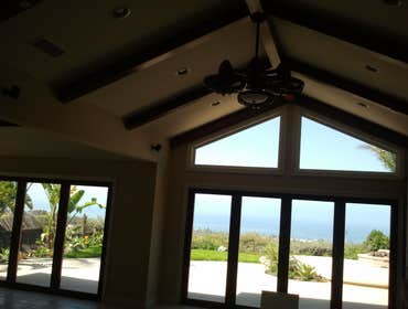 Beamed Ceiling with Sprinklers