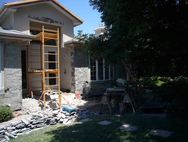 new stone facing