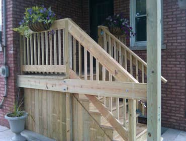 PORCH REPLACEMENT Replacement porch due to City of Chicago violations