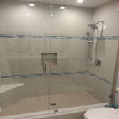 Fallbrook Bathroom Complete bathroom remodel homeowner changed out all the bathroom fixtures with a custom tiled shower, glass door, new custom vanity