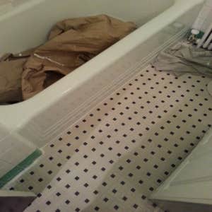 Photo(s) from Bayton Contracting Kitchen Tile Floor, Bathroom Tile Floor and Vanity