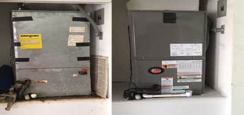 New Air handler install before