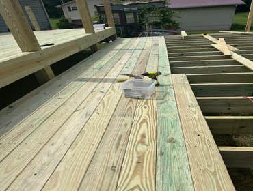 Photos by Peak Resolutions Group #18 24X20 Upper Deck/24X20 Lower Deck Boxed Handrails - Egress Steps