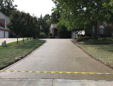 exposed aggregate Driveway Photo by Potoroka Concrete Macomb MI