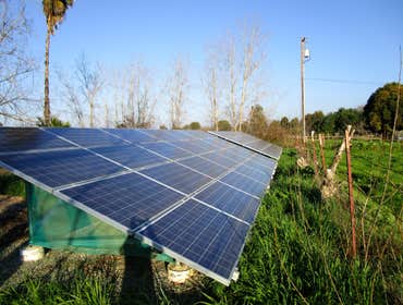 Installations Green Stock Solar ground-mounts and installations on comp, tile, and metal roofs!