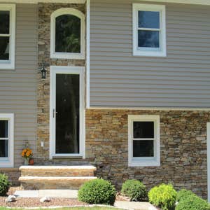 Stairs: stone-face siding Using brick or stone outside the home is in high demand these days. Also the type of stone/brick and finish that is...