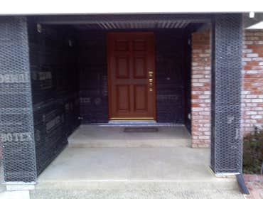 acrylic with sand finish lath,scratch,brown and color with an acrylic sand finish