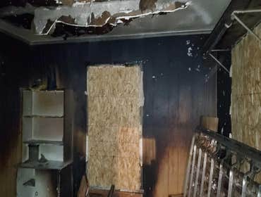 Photos by Spurdev Restoration #8 Bedroom fire with moderate smoke damage
