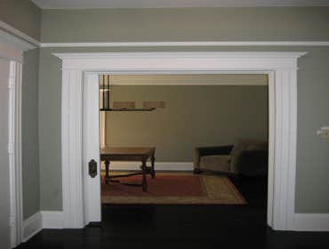 White trim and molding