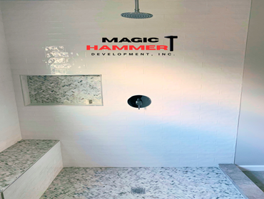 Bathroom Remodel Two of the bathrooms were from a full remodel we did on this LA mansion