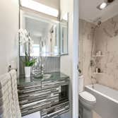 Bathroom remodel with custom finishes