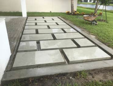 Sectional Concrete Patio