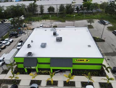Commercial TPO Roof Replacement at SWFL LINE-X