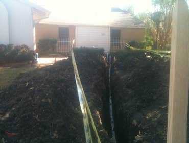 Under slab tunnels These are hand dug tunnels under the concrete slab foundation of homes where we installed a new drain line system.